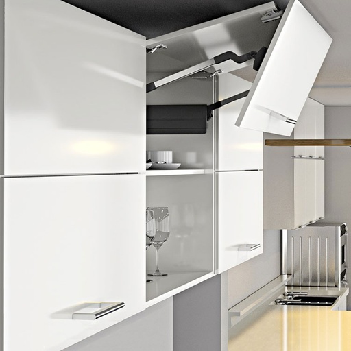 SISTEMA ELEVABLE PARA PUERTAS PLEGABLES DE DOS HOJAS MOD.TS04