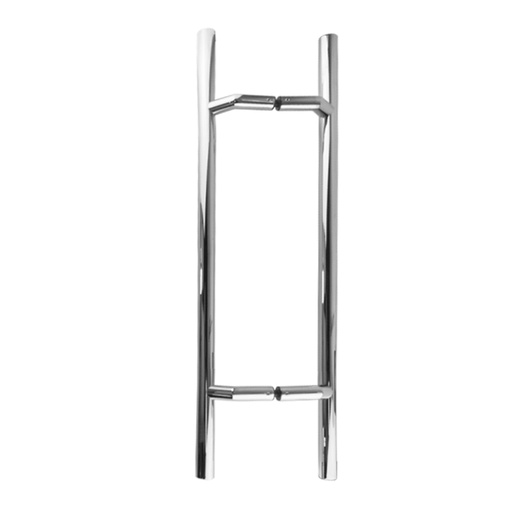 [CHCP042-500PSS] MANILLÓN TIPO H DESFASADO PULIDO ACERO INOXIDABLE SET MOD. L42